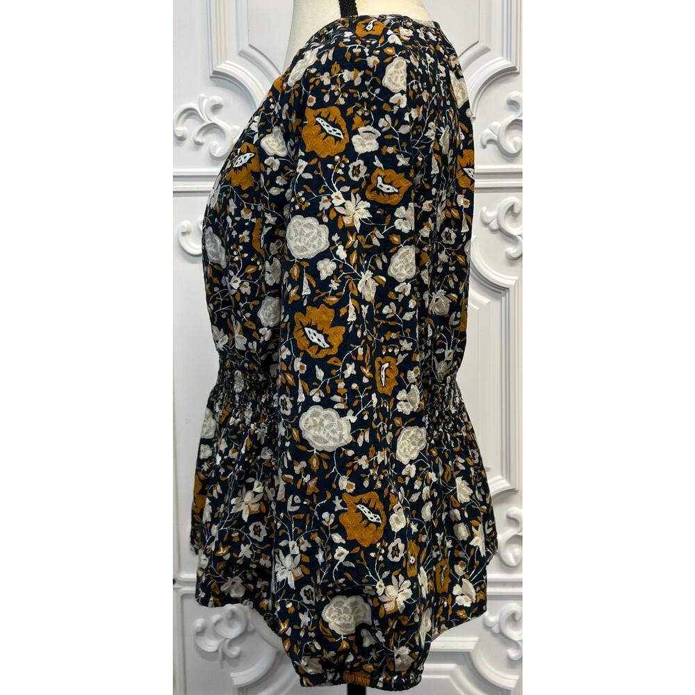 Universal Thread Floral Long-Sleeve Blouse- Women's Medium - Picture 5 of 6